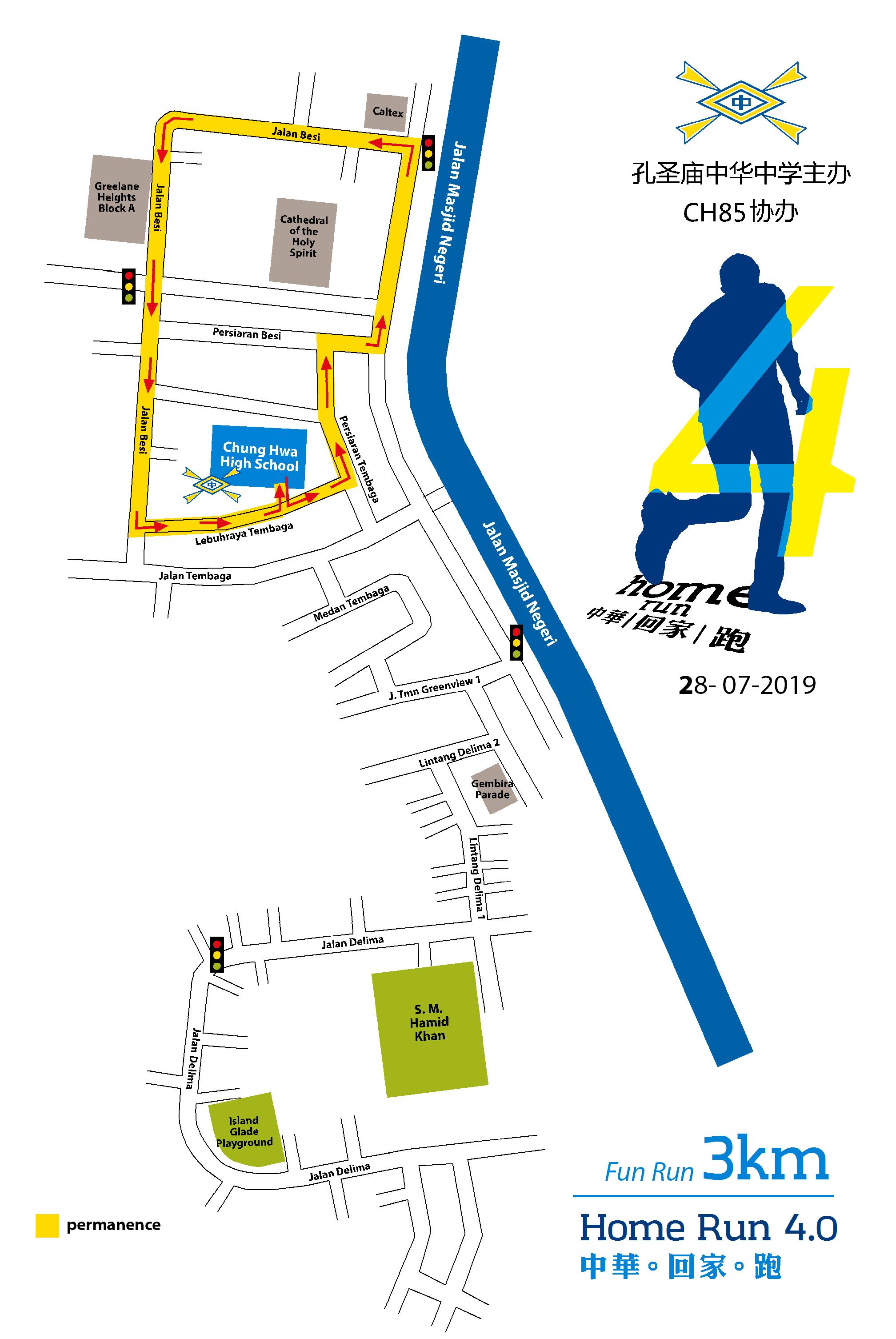 Route Map 3KM