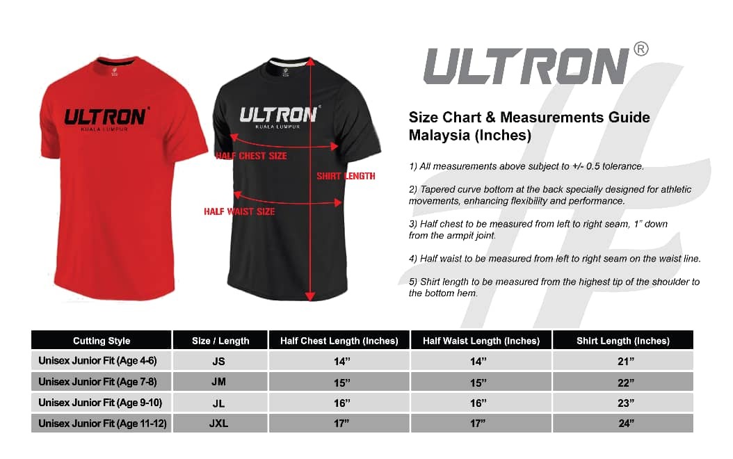 Sizing Chart Kids