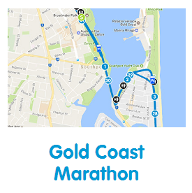 Gold Coast Marathon Route Map