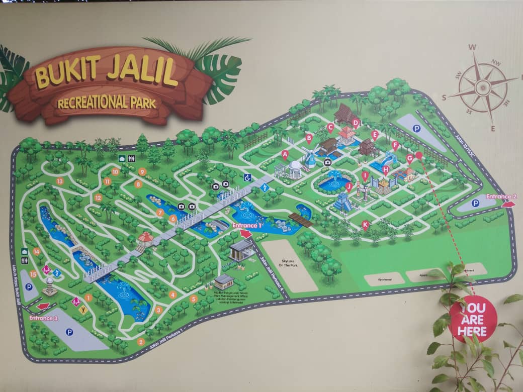 Bukit Jalil Recreation Park Map
