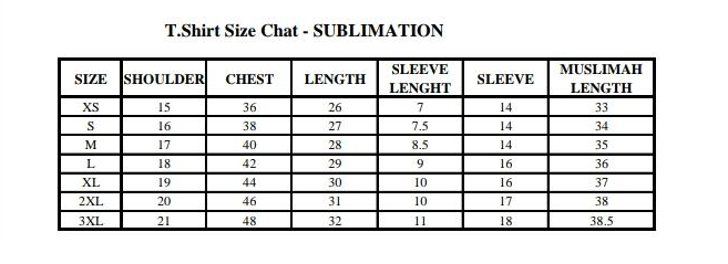 sizing chart