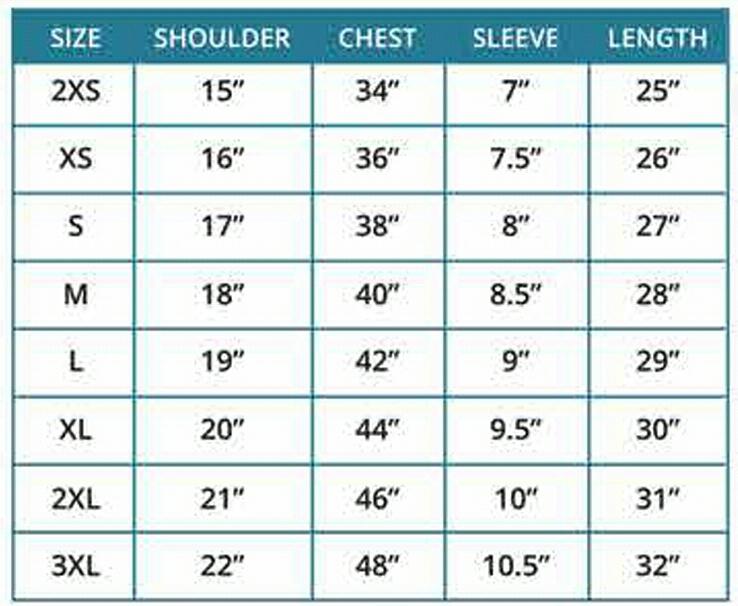 sizing chart