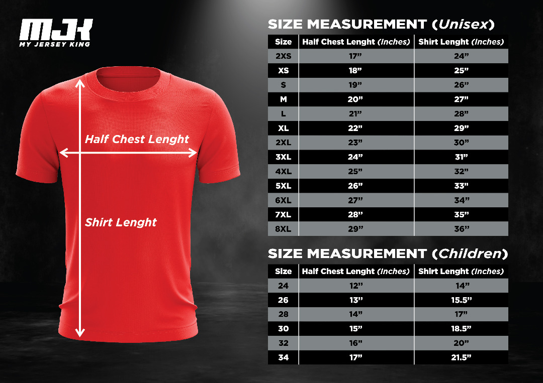 OFRA Sizing Chart