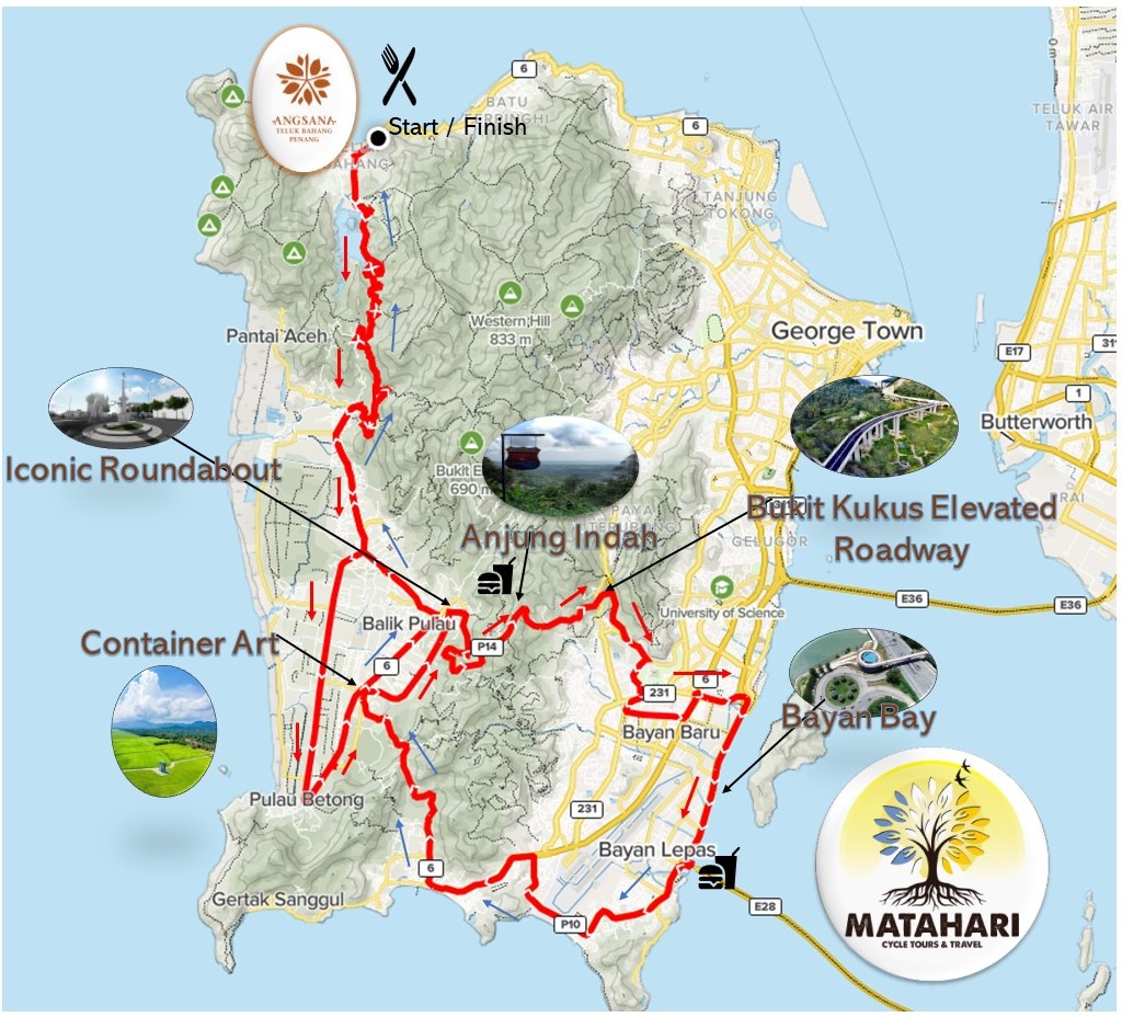 Ol Kaki Matahari Ride Route Map