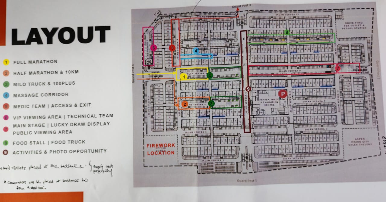 Penang Bridge Marathon Floor Plan