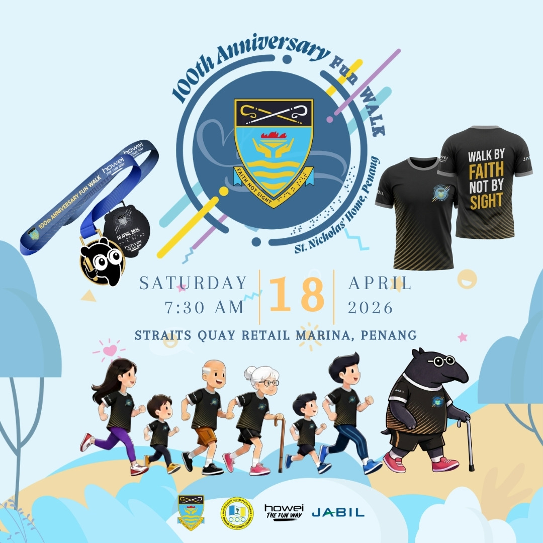 A century of service to the visually impaired community will be commemorated this year as St. Nicholas' Home Penang marks its 100th anniversary, with a series of activities including a community fun walk aimed at raising awareness and support for the blind and visually impaired.  One of the highlight events is the St. Nicholas’ Home 100th Anniversary Fun Walk, scheduled for April 18, 2026, bringing together families, supporters, and fitness enthusiasts in a meaningful celebration of inclusion and community spirit.