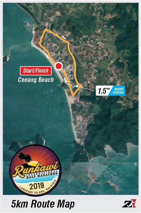 Runkawi 5km Route Map