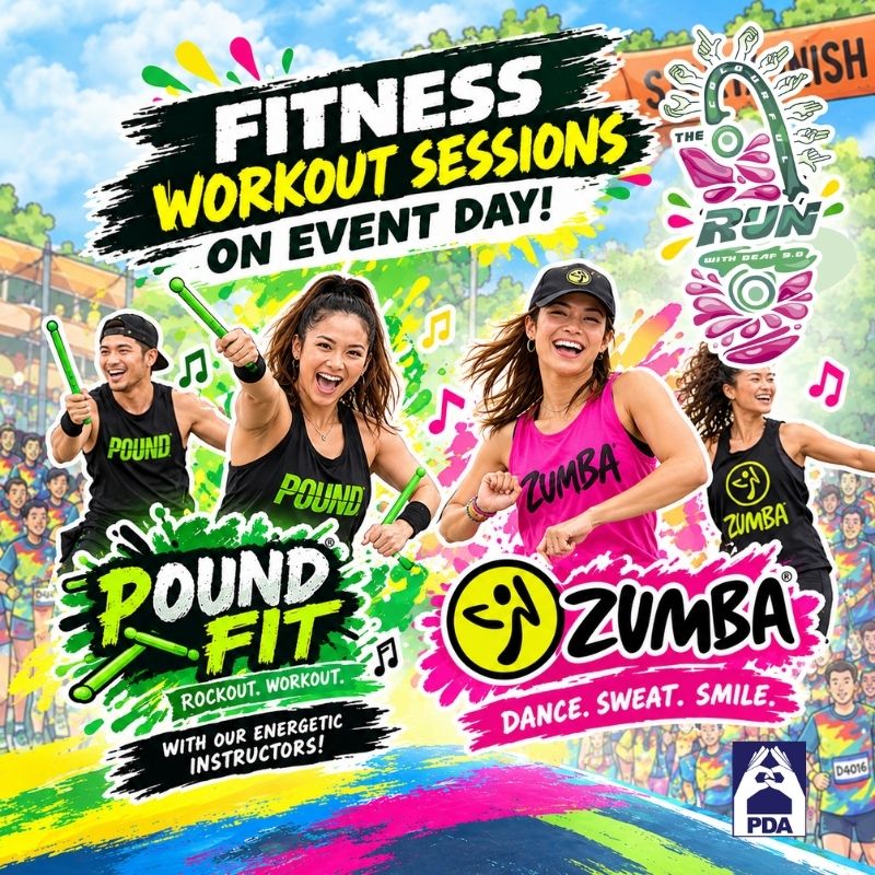 colourful run pound fit