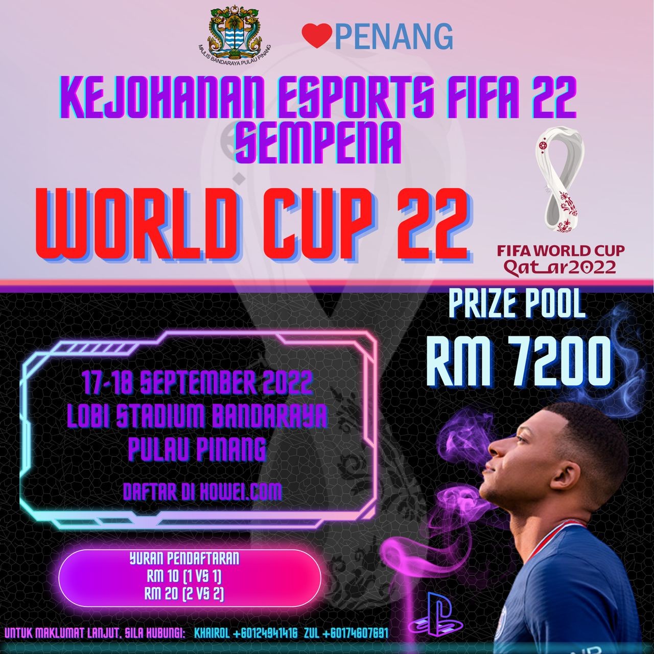Kejohanan Esports FIFA 22 Sempena World Cup 22 banner