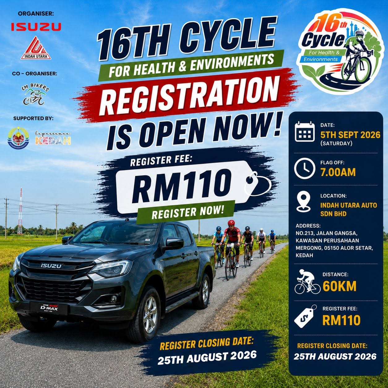 16th Cycle for Health banner