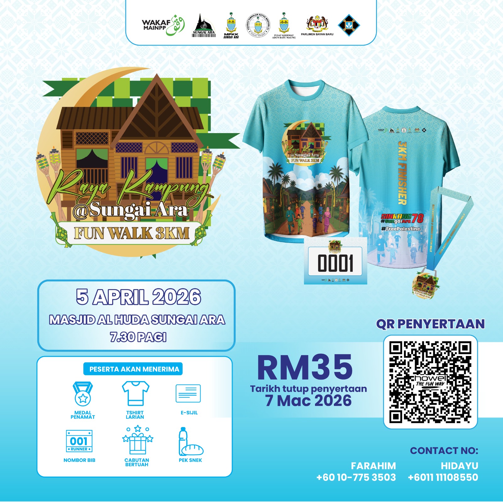 Raya Kampung @ Sungai Ara Fun Walk banner