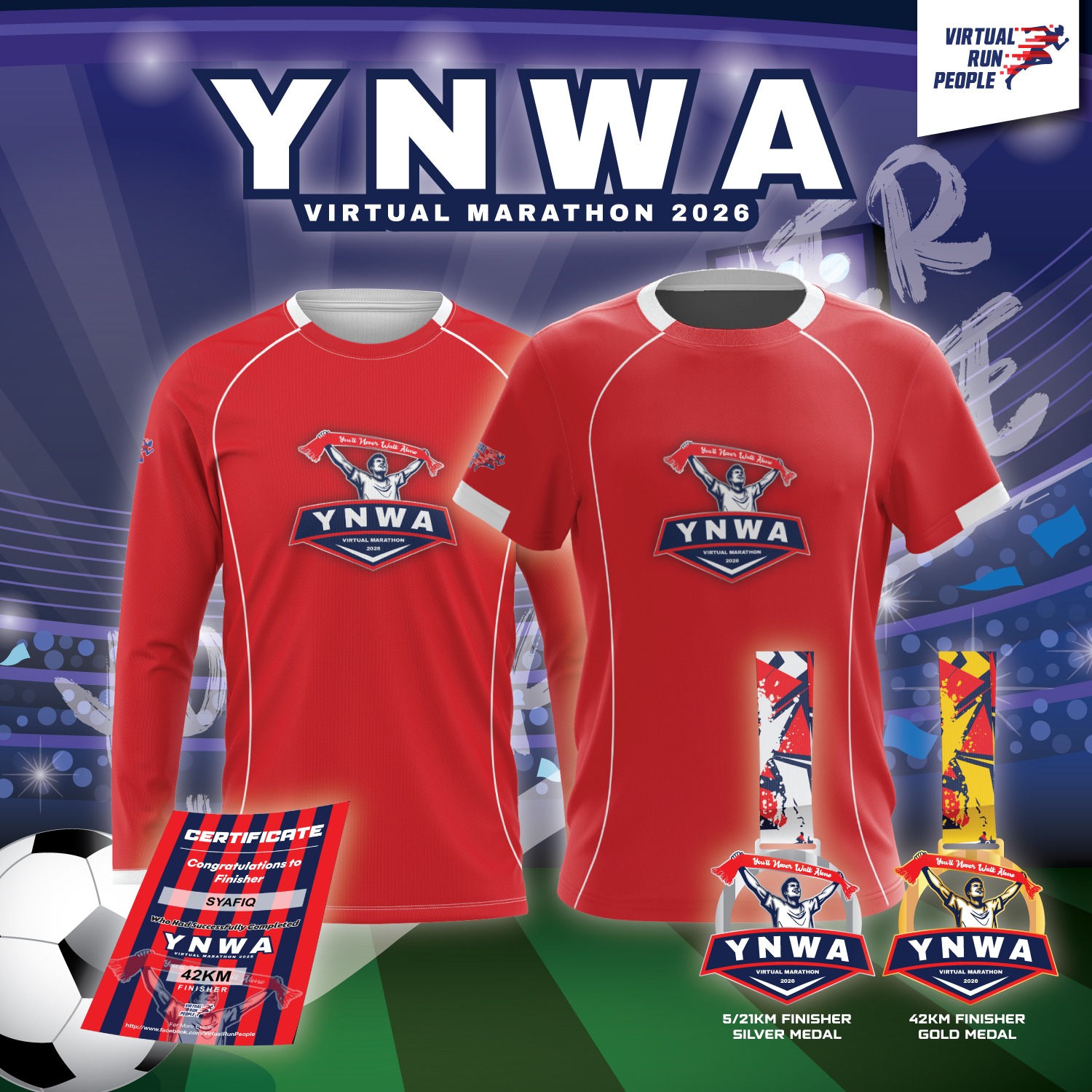 YNWA Virtual Marathon 2026 banner