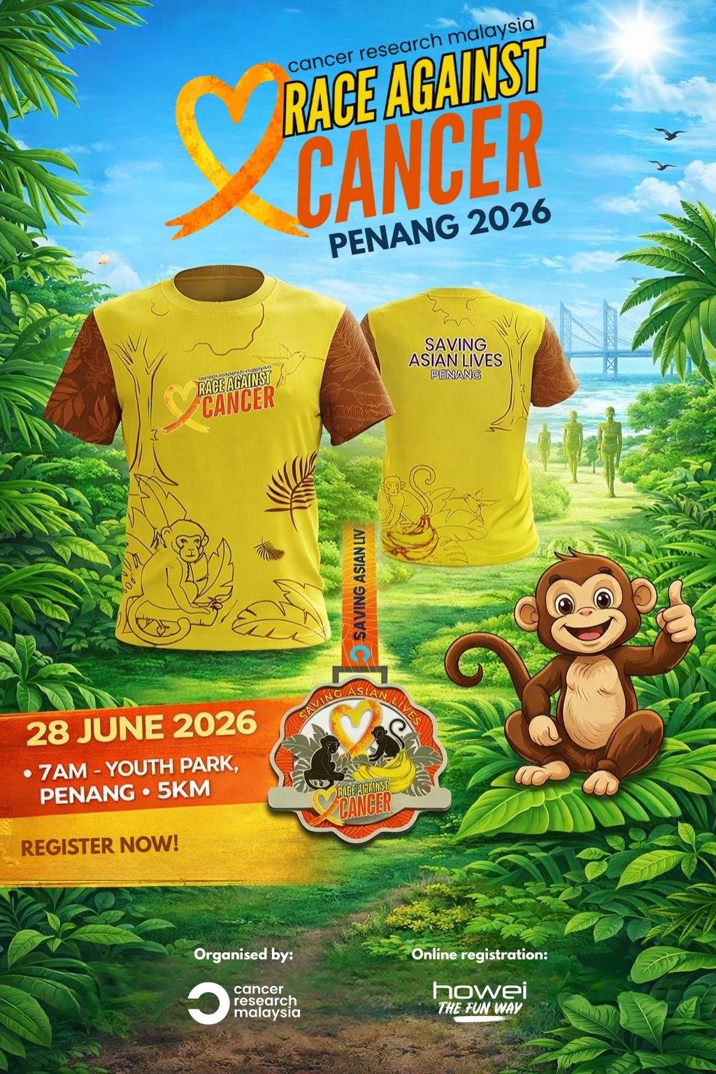 Race Against Cancer Penang 2026 banner