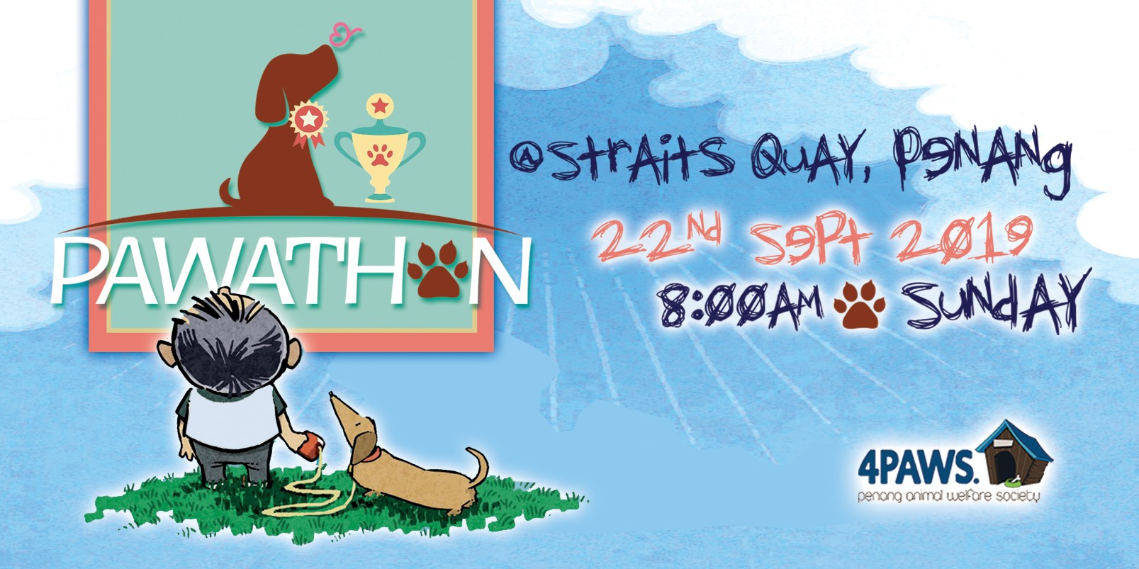 4PAWS Pawathon 2019 banner