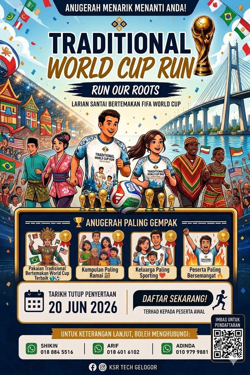 Traditional World Cup Run 2026 banner