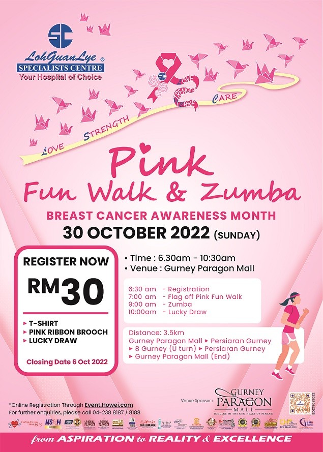 Pink Fun Walk & Zumba banner