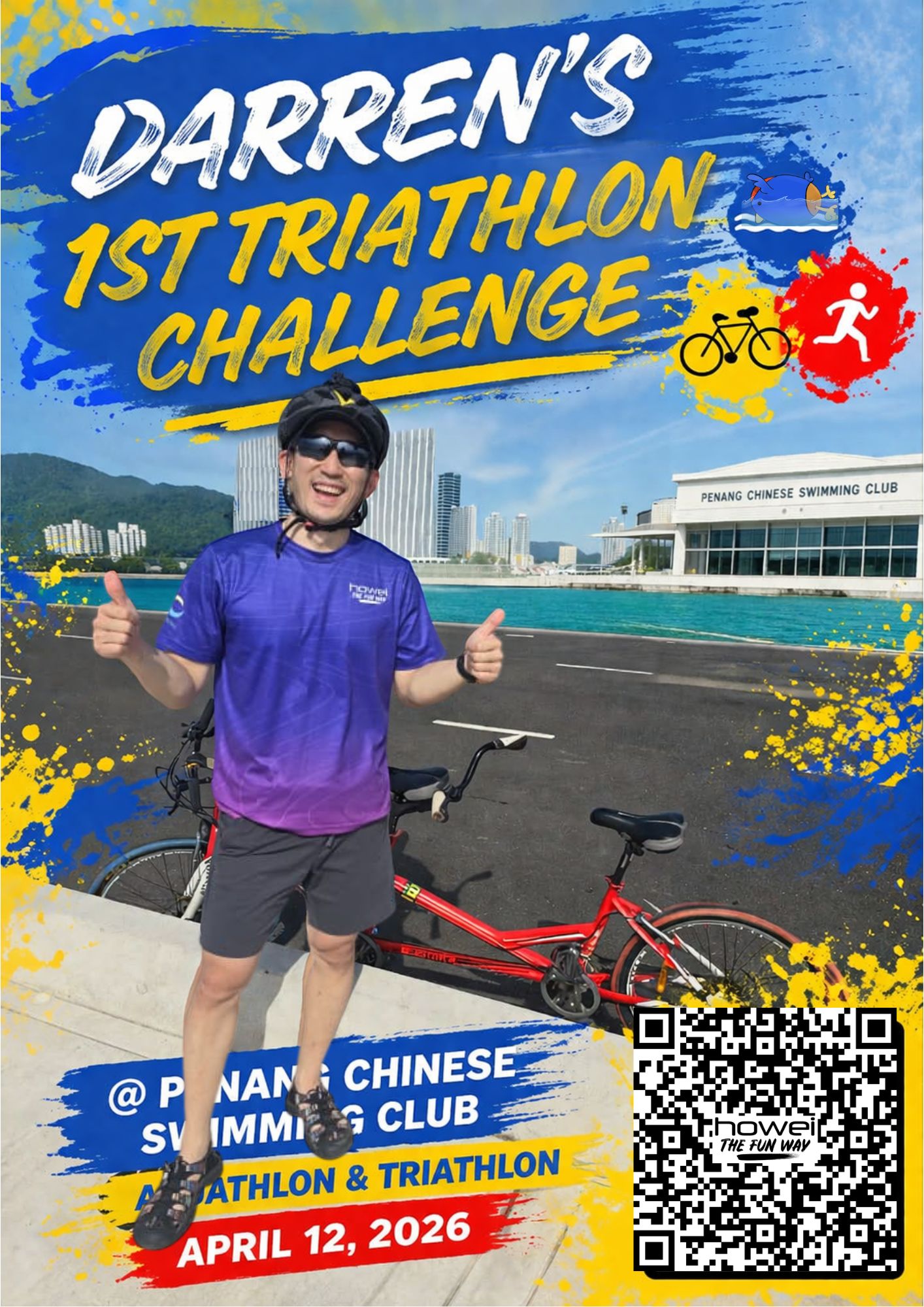 Darren's First Triathlon Challenge banner