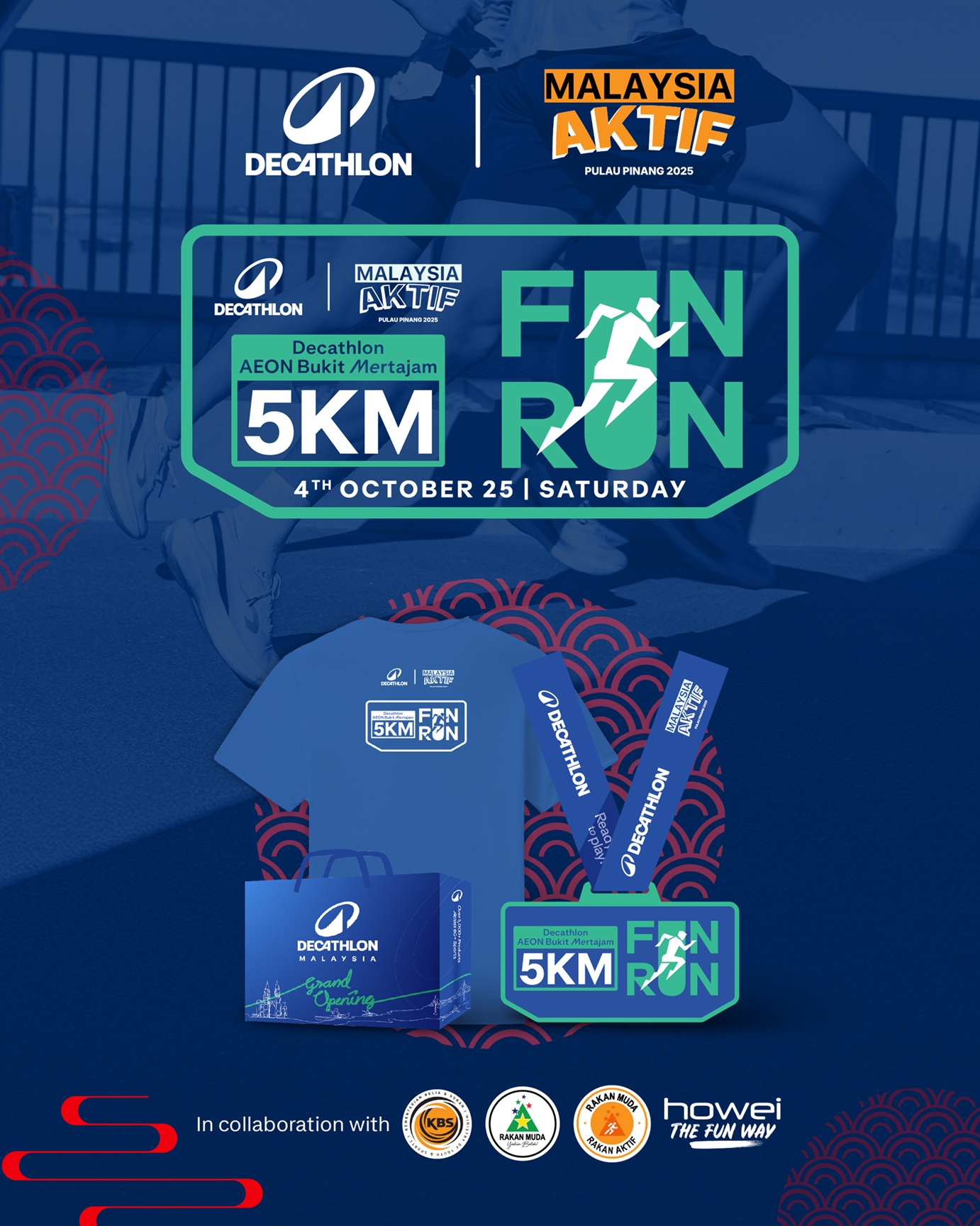 Decathlon X Malaysia Aktif Fun Run 2025 banner