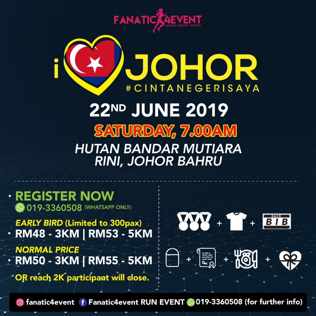 I Love Johor Run 2019 banner