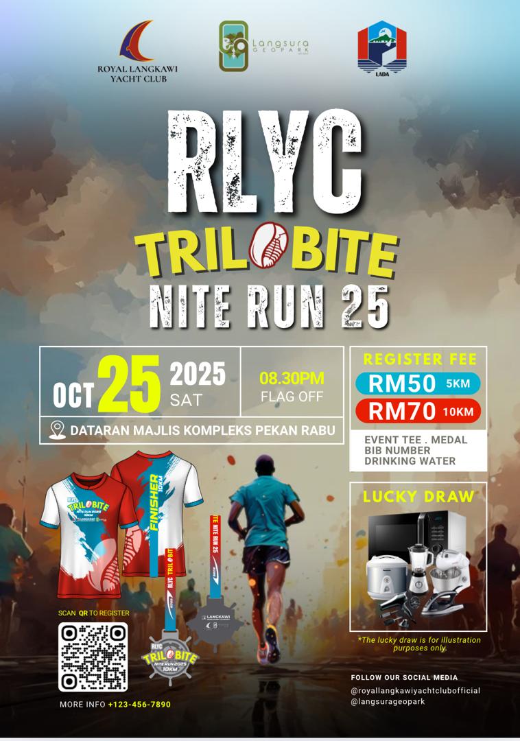 RLYC Trilobite Nite Run 2025 banner