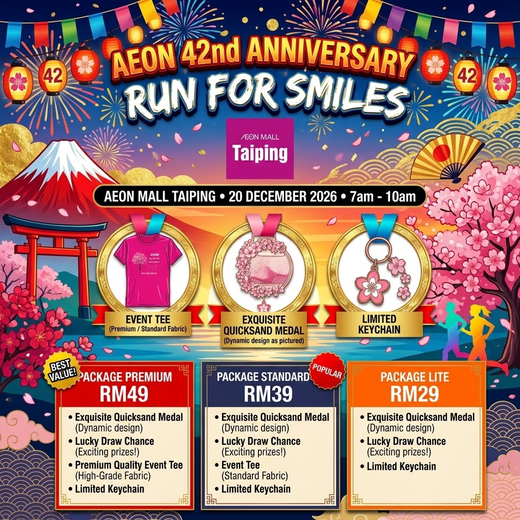 AEON 42nd Anniversary Run - Run For Smiles (Taiping) walkers at AEON Mall Taiping