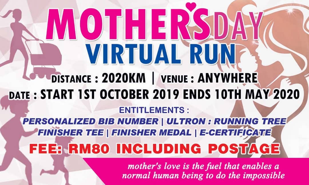Mother's Day Virtual Run banner