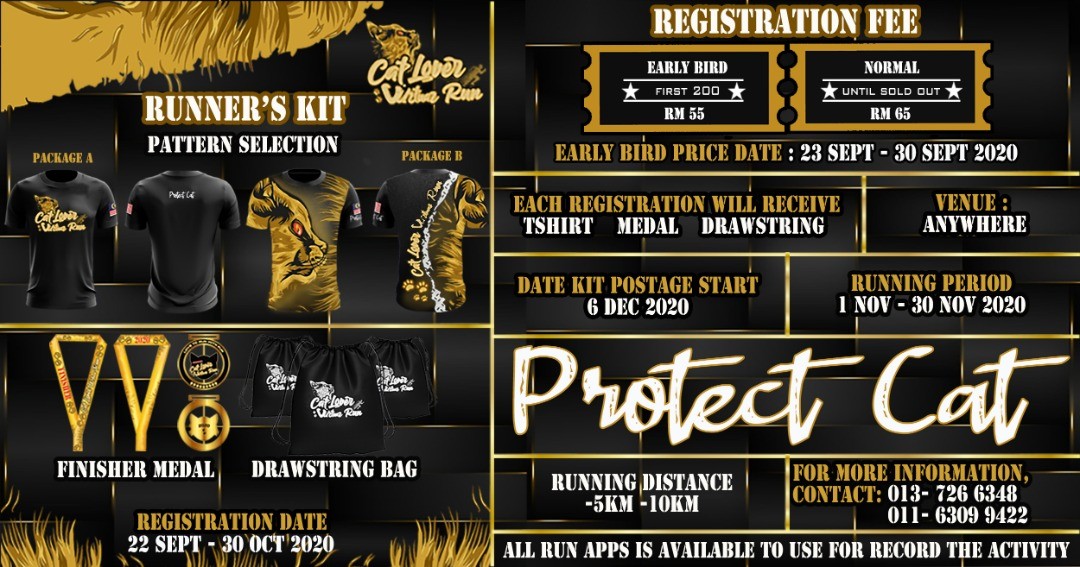 Cat Lover Virtual Run 2020 banner