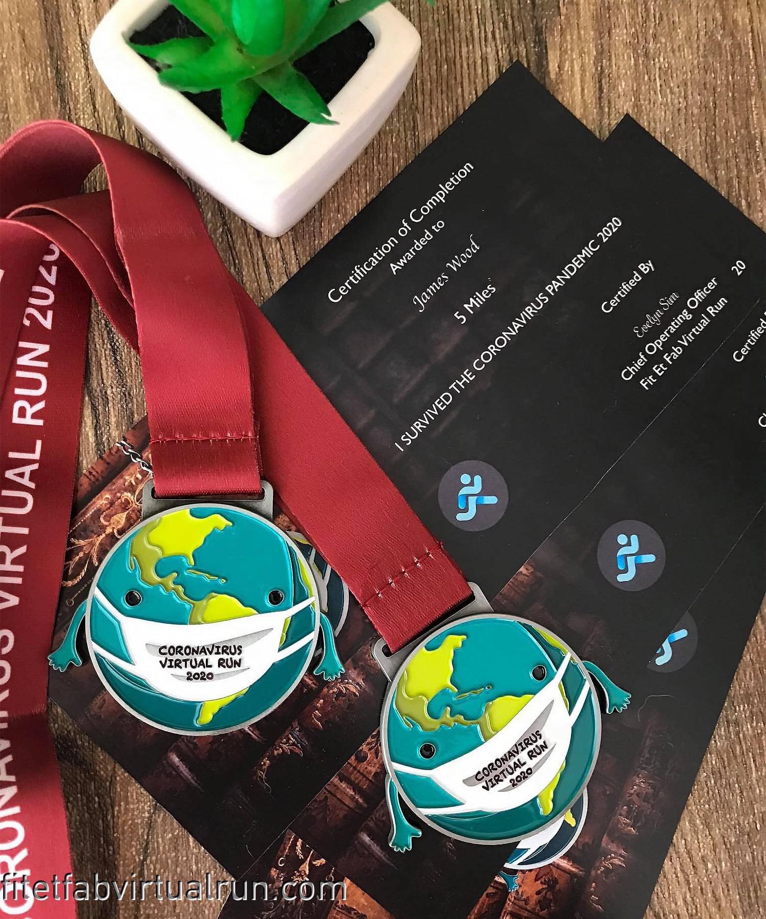 Coronavirus Virtual Run banner