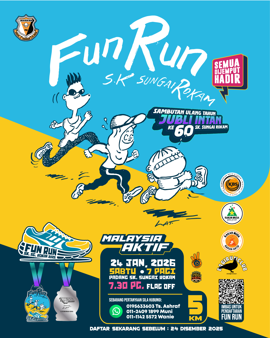 Fun Run SK Sungai Rokam banner