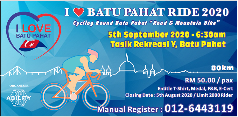 I Love Batu Pahat Ride 2020 banner
