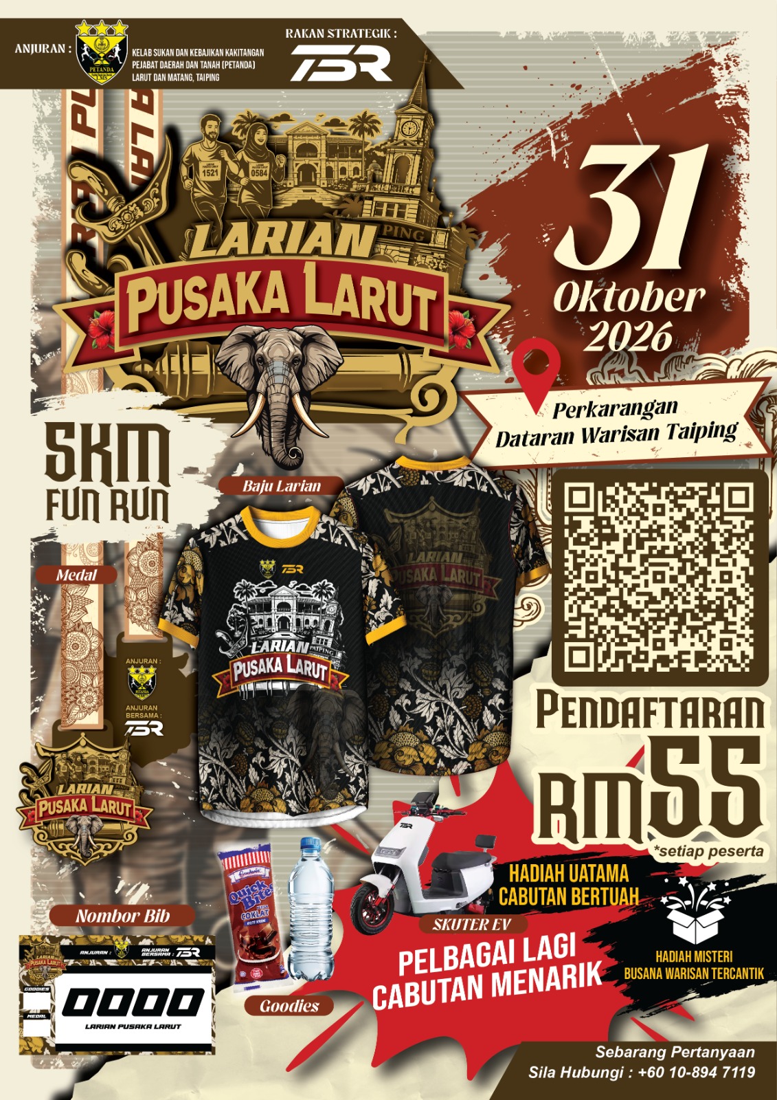 Pusaka Larut 2026 Fun Run banner