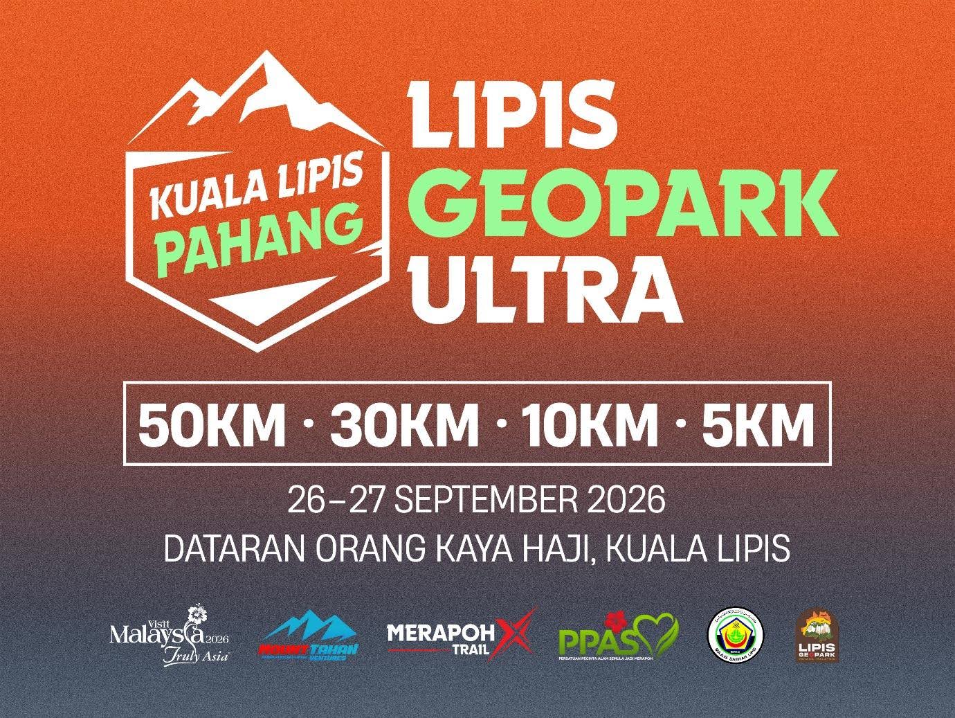 Lipis Geopark Ultra 2026 banner