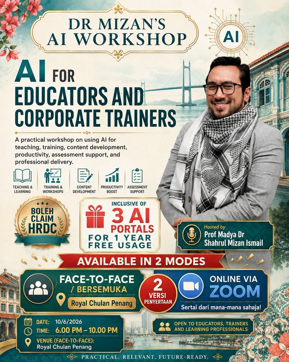 Dr Mizan's AI Workshop: AI for Educators and Corporate Trainers banner