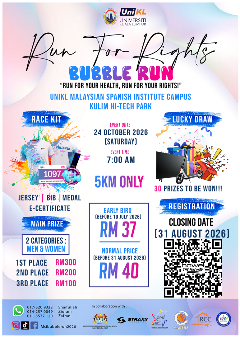 Bubble Run - Run For Rights banner