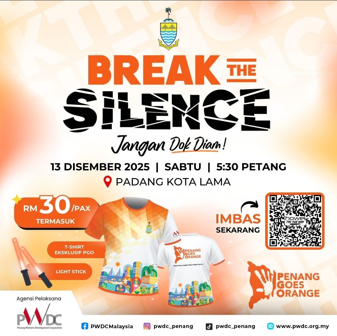 PENANG GOES ORANGE 2025 Break the Silence: Jangan Dok Diam banner