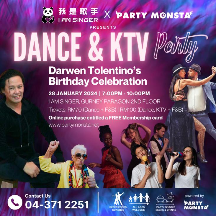 Dance & KTV Party - Darwen Tolentino's Birthday Celebration banner
