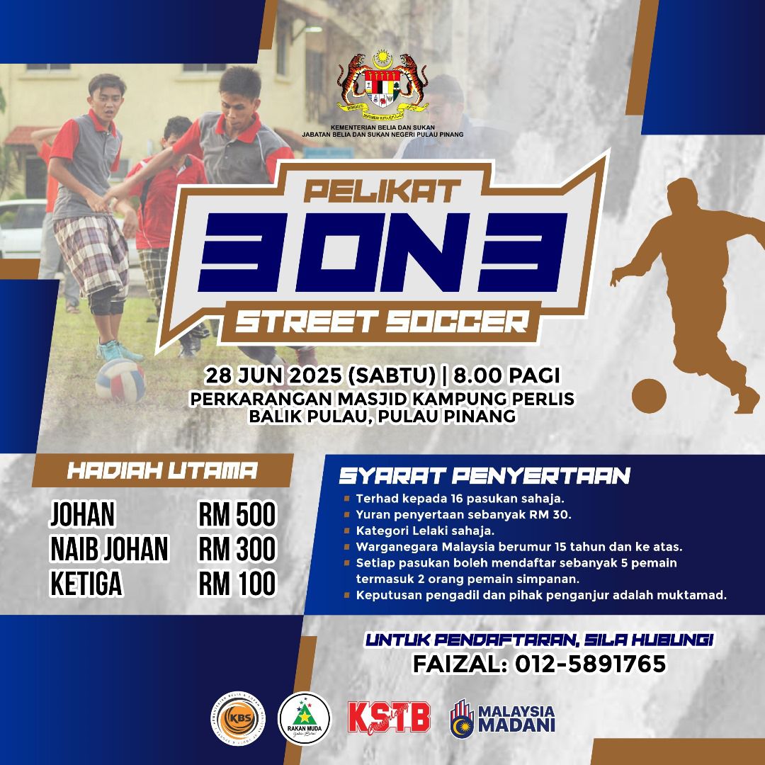 Pelikat 3 On 3 Street Soccer banner