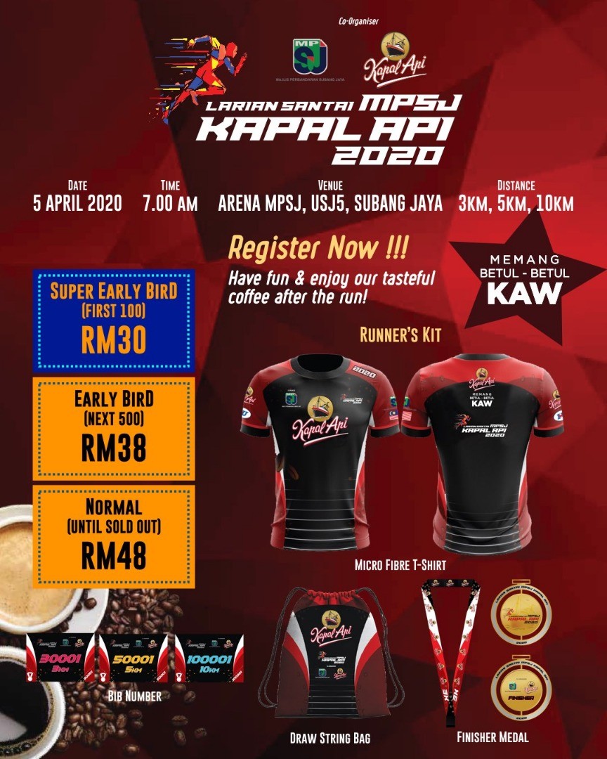 Larian Santai MPSJ Kapal Api 2020 banner