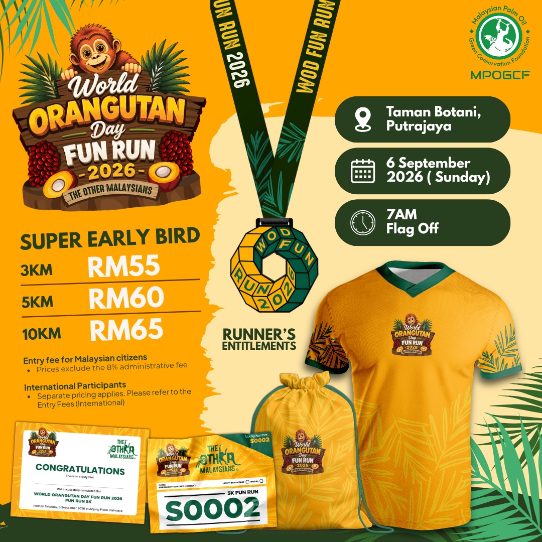World Orangutan Day Fun Run 2026 banner