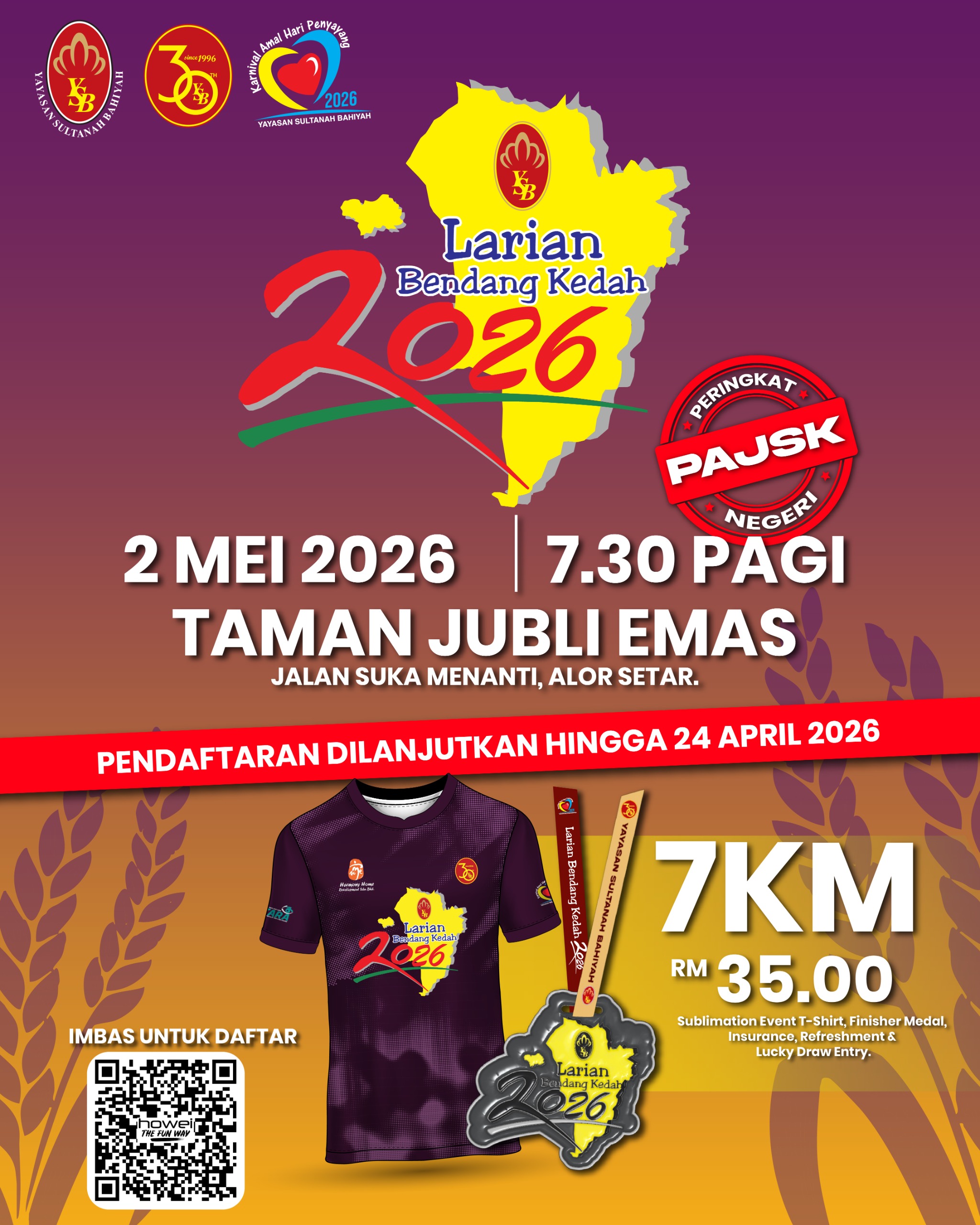 Larian Bendang Kedah 2026 banner