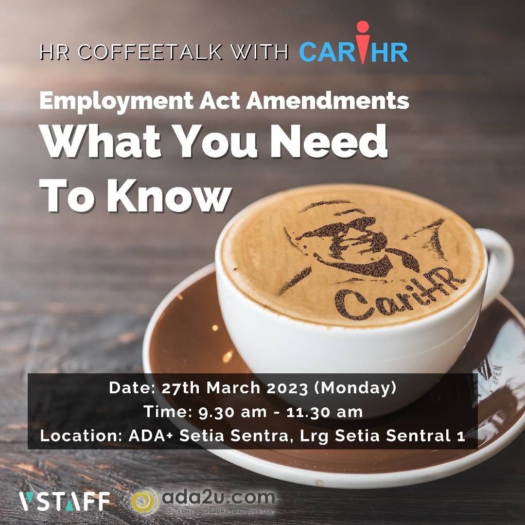 HR Coffee Talk With CariHR @Setia Sentral - Employment Act Updates banner