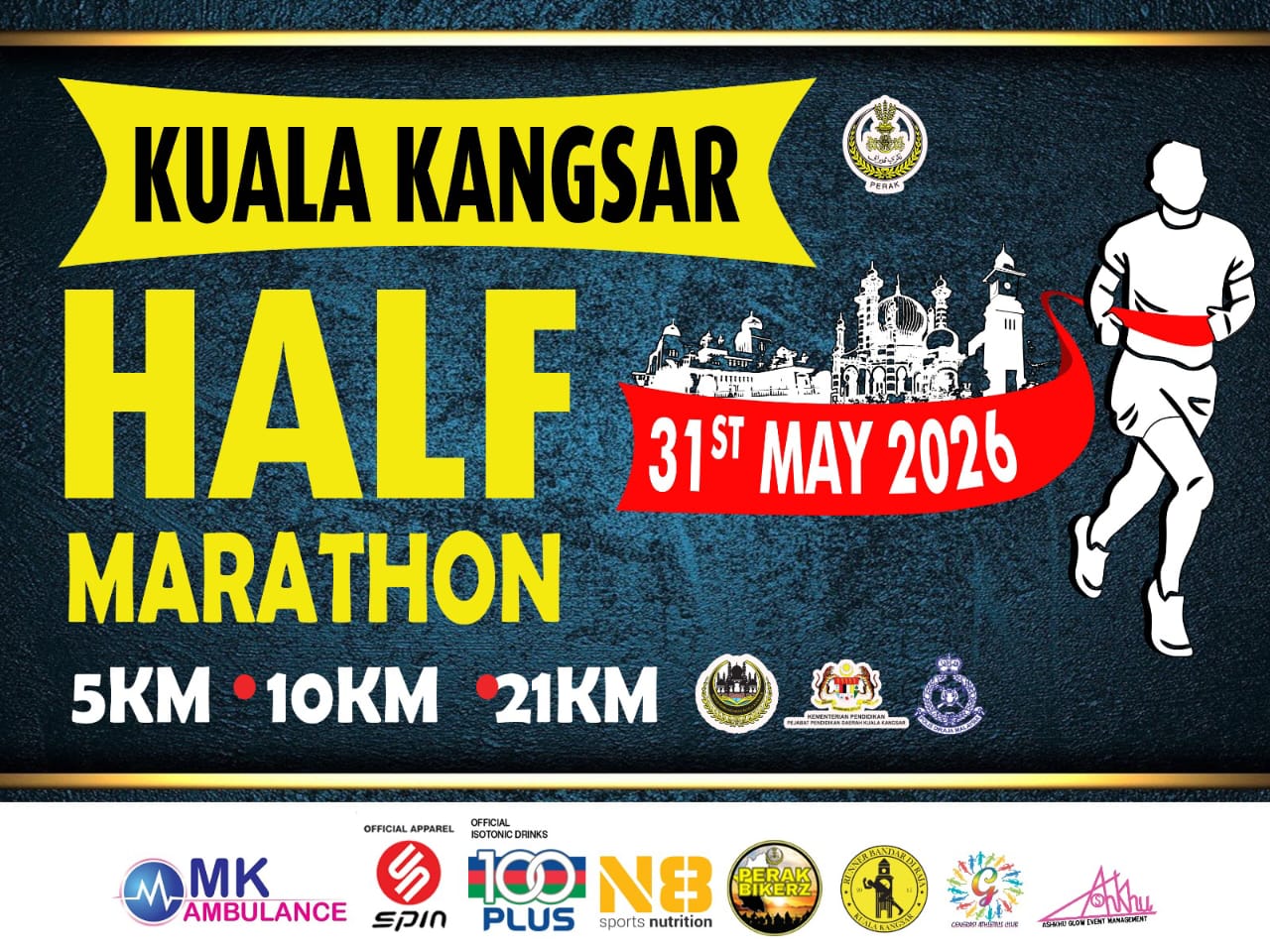 Kuala Kangsar Half Marathon 2026 banner