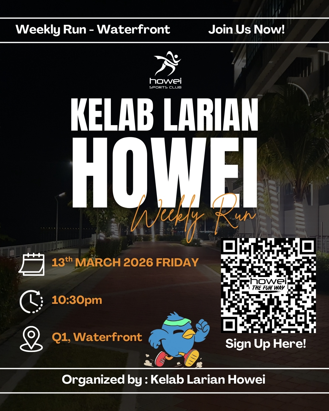 Kelab Larian Howei Weekly Run banner