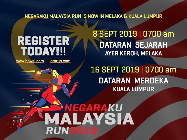 Negaraku Malaysia Run 2019 - Melaka banner