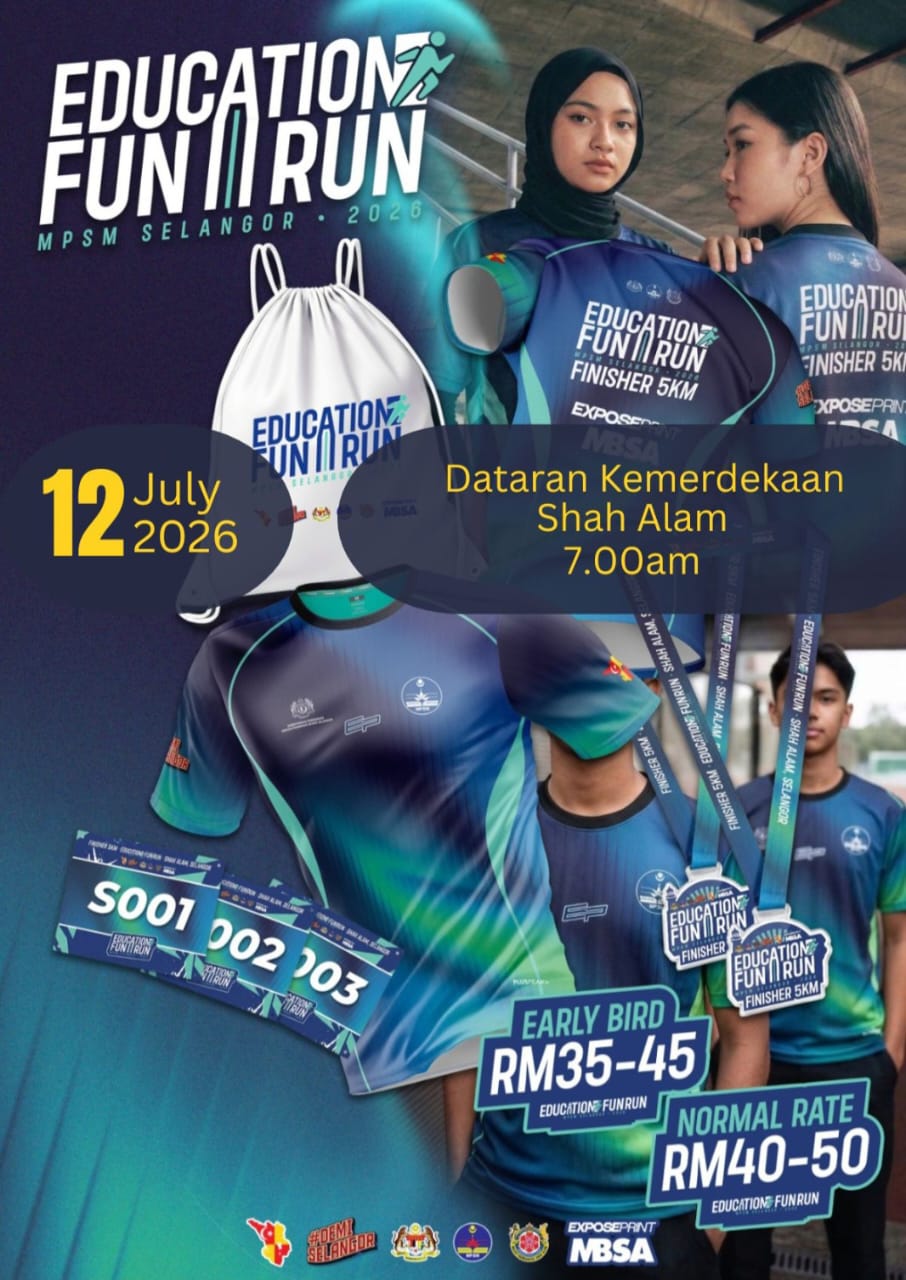 Education Fun Run MPSM Selangor 2026 banner
