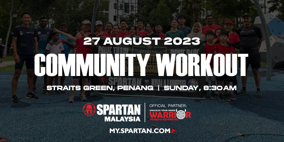 Spartan Community Workout Penang - August banner