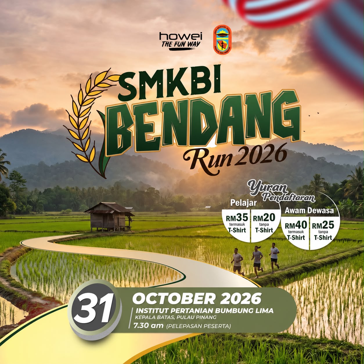 SMKBI Bendang Run 2026 banner
