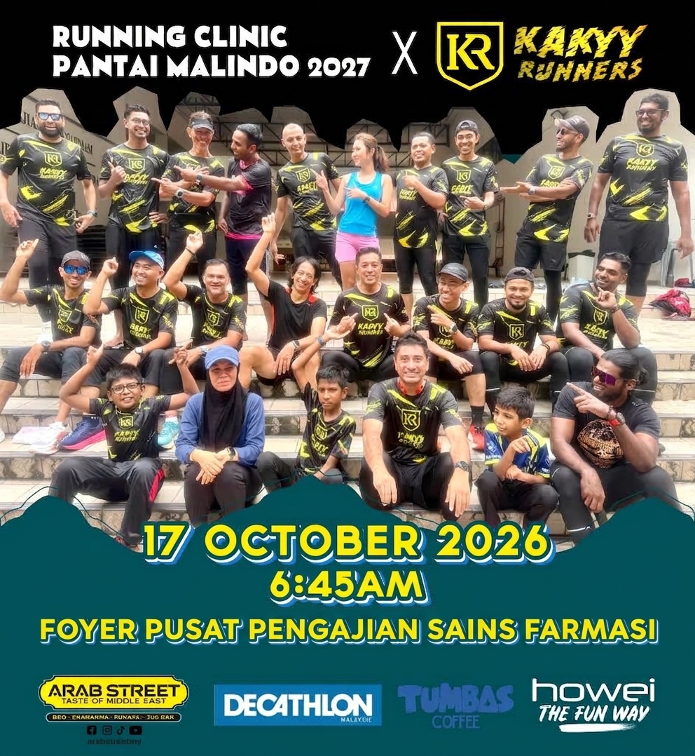 Running Clinic PMHM 2027 X Kakyy Runners charity participants at Foyer