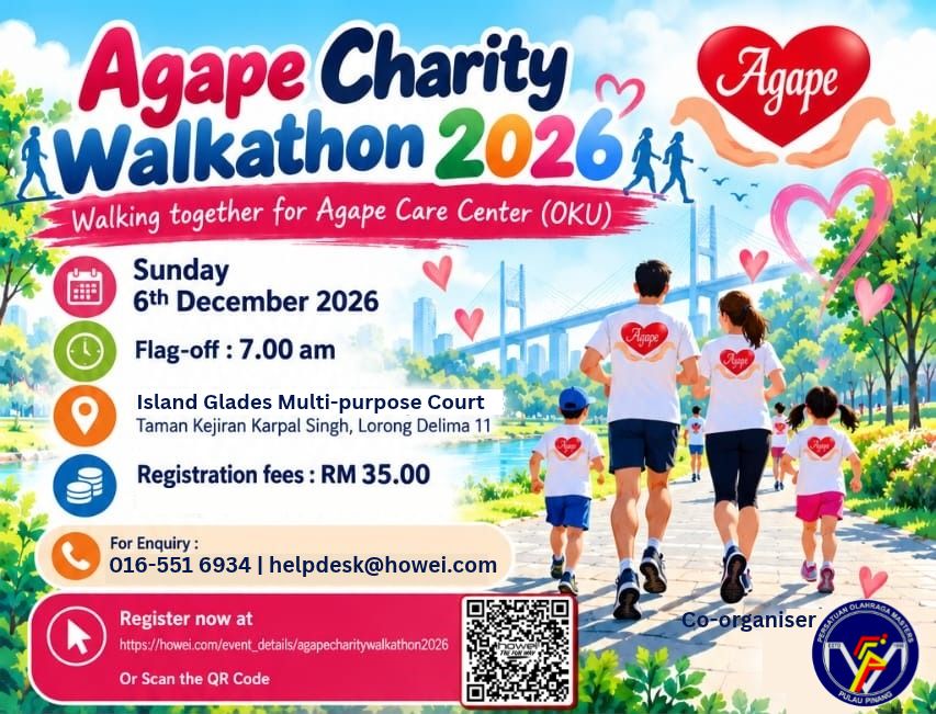 Agape Charity Walk 2026 walkers at Island Glades Multi-Purpose Court