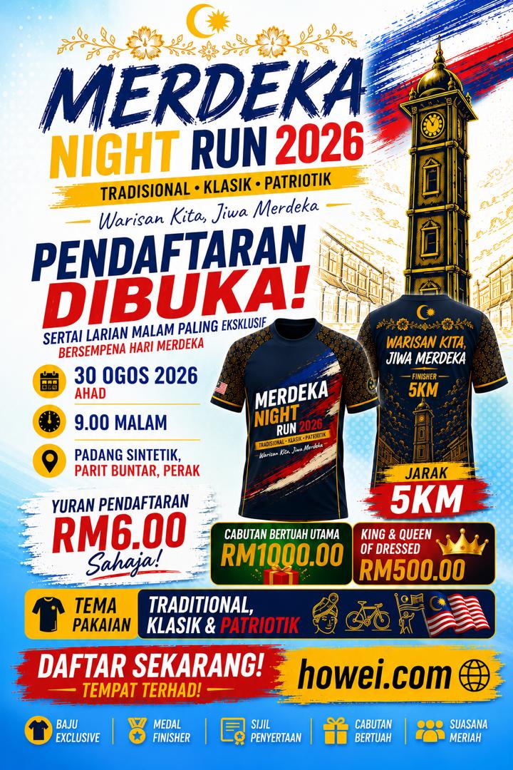 Merdeka Night Run 2026 banner